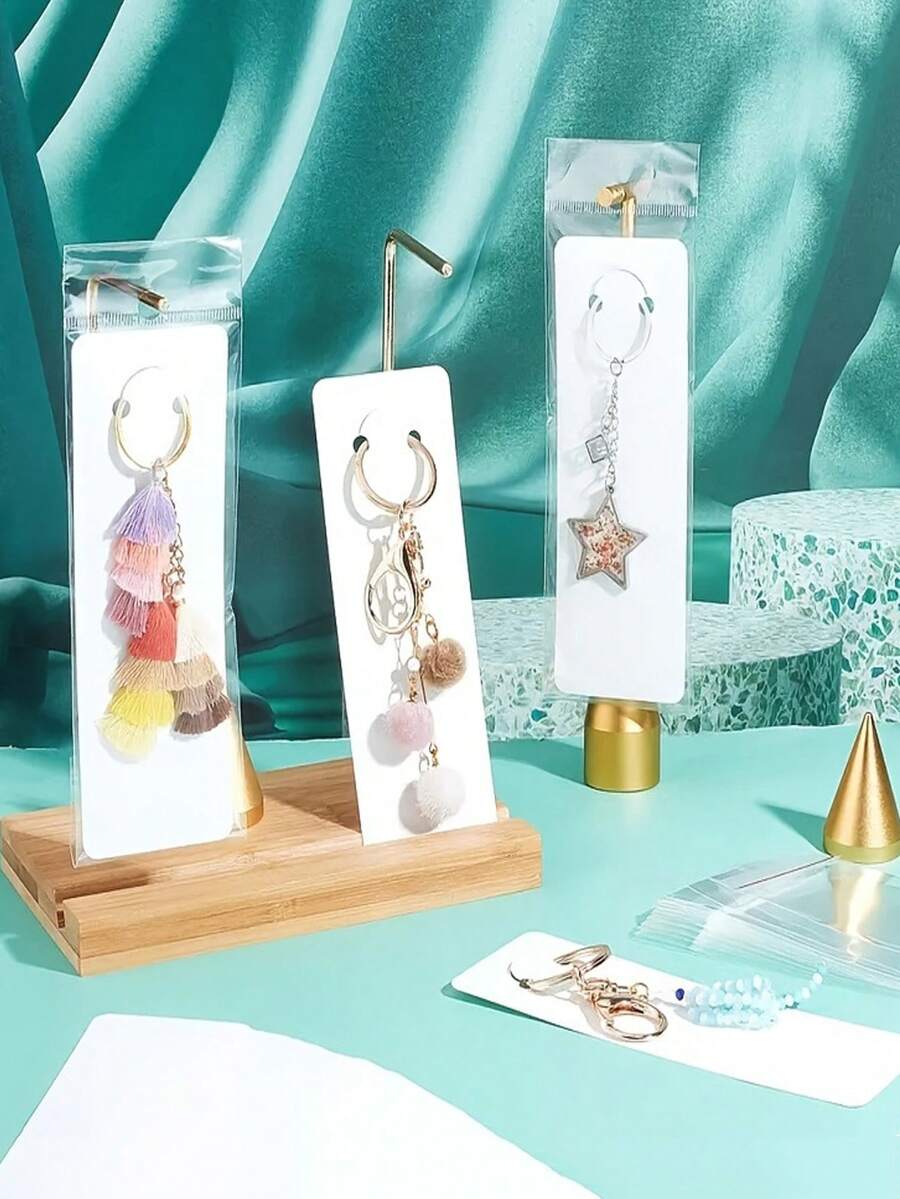 20-200pcs Earring & Necklace Display Stand, Jewelry Organizer & Packaging Cards - Multicolor - View 1