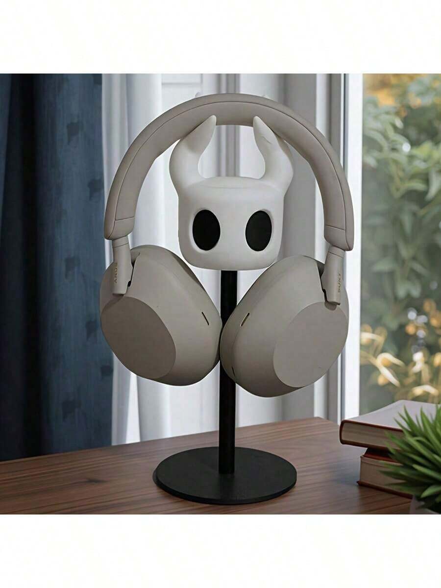 空洞骑士人体工学耳机支架、游戏机支架、多功能3D展示支架，适用于游戏和办公 - 铝合金桌面收纳架，节省空间设计，耐用耳机支架 - 彩色 - 查看 1