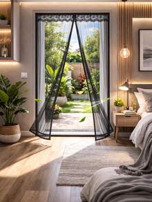 Magnetic Mosquito Net For Doors – Insect Screen Curtain With Magnets, Easy Installation Without Tools - 彩色 - 查看 1