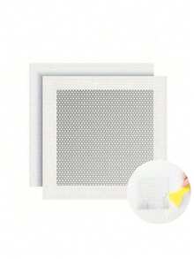 1/5片装石膏板修补铝合金补片，玻璃纤维网覆盖镀锌板，石膏板孔洞填充金属补片，带自粘网状延伸片 - 方形 - 查看 8