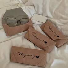 Custom Engraved PU Leather Fashion Glasses Case, Personalized Foldable Eyeglass Box With Name/Initials, Portable Protective Glasses Storage Case For Men & Women, Ideal Gift For Him/Her & Travel - Multicolor - View 5