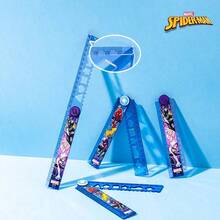 Marvel 1pc 30cm Folding Ruler, Superhero Multifunctional Straight Ruler, Kids Student School Supplies Stationery, Flexible Measuring Ruler For Drawing & Math. - Multicolor - View 3