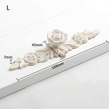 1 pieza/2 piezas Manijas de muebles de aleación de zinc en estilo minimalista moderno europeo color oro rosa y blanco marfil, adecuadas para gabinetes, armarios, cajones, perillas de puertas - Borde dorado marfil - Ver 21