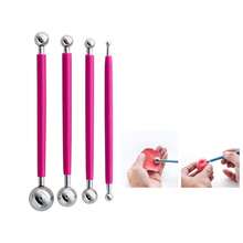 54 piezas Juego de herramientas de arte cerámico, moldes digitales para esculpir arcilla, rodillo, herramientas de modelado - Juego de 54 herramientas para cerámica - Ver 3