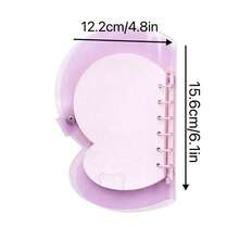 1 cuốn sổ lưu niệm Cotton Candy Dream, hình trái tim không đều, đám mây, bướm, sổ tay DIY dạng rời. - Sổ tay hình bướm - Xem 7