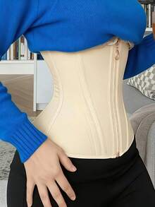 KIMIKAL Women Waist Trainer Corset Belt: Under Clothes Sport Tummy Control Long Torso Shapewear For Women-Colombian Style Faja Featuring Double Abdominal Compression & Outdoor Fitness & Post-Surgery Rehabilitation - 膚色 - 查看 6