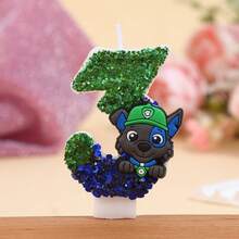 1 cây nến hình chữ số phát sáng trong bóng tối Paw Patrol, phụ kiện trang trí bánh mới lấp lánh, tạo không khí lễ hội cho sinh nhật, Giáng sinh. - Nhiều màu - Xem 16