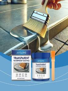 JAYSUING Outdoor Transparent Waterproof Coating, Suitable For Cleaning, Wind And Rain Protection, Anti-Cracking, Elastic Sealing, Easy To Apply, Great Gift For Family And Friends (Random Delivery Of New And Old Versions) - A - View 3