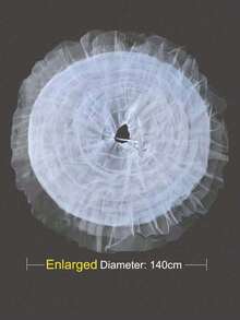 1 chiếc váy lót voan dài thêm cho nữ, 6 vòng, 6 lớp, có thắt lưng điều chỉnh được, thích hợp cho váy cưới, váy dạ hội, váy dự tiệc, trang phục mùa thu, mùa hè, đi biển. - Nhiều màu - Xem 5