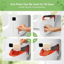 6pcs N50 Cat Litter Box Replacement Air Filters, Self-Cleaning Litter Box Deodorizing Blocks, Cat Litter Tray Odor Filter Refills, Fit For Automatic Litter Box Odor Control - 6pcs - View 3