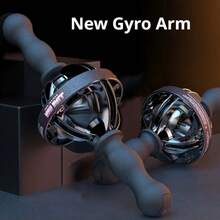Gyro-Trainer Pro Handtrainer, Double poignée, Résistance 200 kg, Pour le renforcement musculaire et le renforcement des poignets - Noir - Voir 6