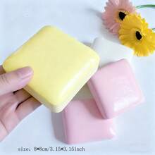 1pc Slow-Rebound Sticky Toast Box Cake Bread Dough Slow-Rebound Stress Relief Toy - Multicolor - View 2