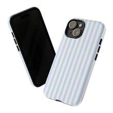 Pink & White Striped Phone Case, Compatible With IPhone 17/16/15/14/13/12/11 Pro Max - 淺藍色 - 查看 4