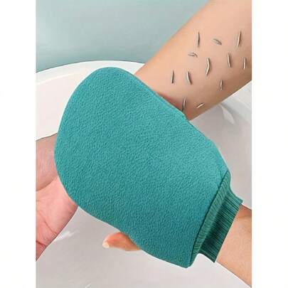 2pcs Double-Sided Exfoliating Bath Gloves | Made Of Silicone, For Massage And Body Exfoliation, Korean Bathing Accessory Set, Scrub Towel, Dual-Sided Adult Coarse Scrub Gloves In Solid Color, Suitable For Men And Women, Great Gift For Back-To-School Season And Bathroom
