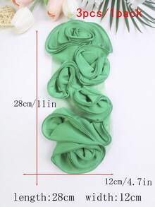 Áo nịt ngực xếp ly 3D nhiều màu mới, cuộn tay, phụ kiện quần áo tự làm, thích hợp cho váy cưới, váy khiêu vũ và các đồ trang trí khác - nhiều màu - Xem 32