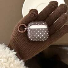 Dual-Color Minimalist Korean/European Style Solid Color Polka Earphone + Ear Hook Compatible With Pro 2, Cute 4 Minimalist 3 New 1/2 Generation Earphone Protector Women - 彩色 - 查看 5