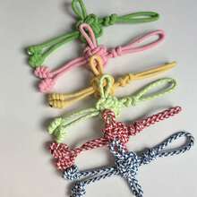 Đồ chơi móc xích chống cắn cho chó - Hình quả bầu độc đáo, đồ chơi nhai kiểu nút thắt Trung Quốc - Đồ chơi tương tác cho chó, dễ vệ sinh và bảo quản, bảo vệ răng khỏi bị hư hại. - Nhiều màu - Xem 8