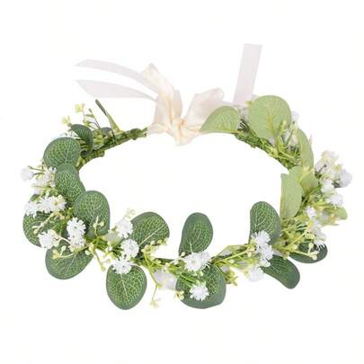 可调节丝带花冠 - 女孩花朵发箍、发饰、花冠、婚礼发饰
