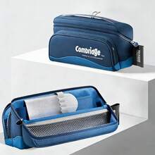 1pc 22cm PU Leather Style Pencil Case, High-Quality Student Stationery Pouch With Large Capacity, Suitable For Grade 1-3 - Tree Pencil Case - View 10