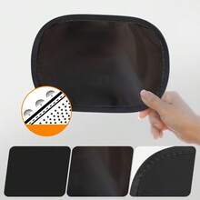2pcs Summer Car Small Sunshade Film, No Trace Sunshade Film, Summer Car Side Window Sunshade Film - A - View 5