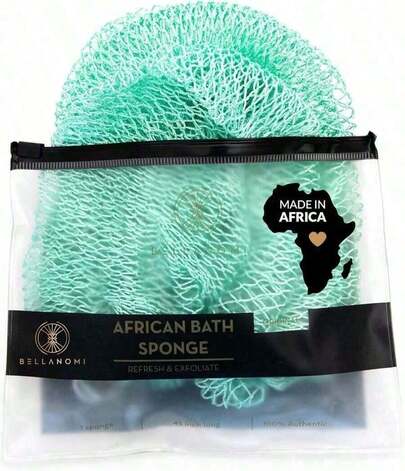 African Exfoliating Net Sponge, Ethically Sourced From Nigeria Bath Sponge Smooth Skin Bath Sponge Shower