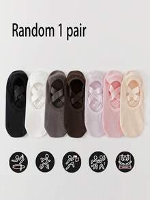 1/3/7 Đôi tất thể dục Barre Pilates Yoga dành cho nữ, tất yoga chống trượt bằng silicon, độ bám chuyên nghiệp, phù hợp cho chạy bộ, tập gym, Pilates, múa ba lê và các bài tập trên sàn - Nhiều màu (đen, hồng, xám, tím, kaki), có hỗ trợ vòm chân và đệm mắt cá chân - Món quà lý tưởng cho những người đam mê khiêu vũ và thể dục, dụng cụ tập luyện thiết yếu, chất liệu bền. - Nhiều màu - Xem 10