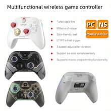 Wireless Switch Controller With Hall Effect Triggers, Rechargeable Gamepad For Nintendo Switch/IOS/Android/PC, Precision Racing & Shooting, Plug & Play - 查看 1