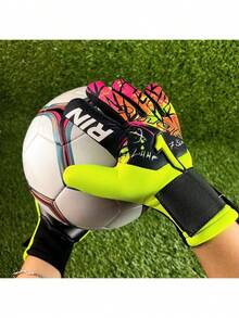 Rinat Asimetrik Basic Premium Latex Goalkeeper Gloves, Protection And Performance, Colors - 黃色 - 查看 10