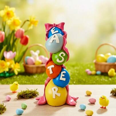 复活节彩蛋硅胶模具，DIY家居装饰模具，适用于环氧树脂、香薰蜡烛、石膏、水泥、软陶等材料，可制作家居装饰配件，手工硅胶模具，用于树脂蜡烛制作，工艺用品3D模具