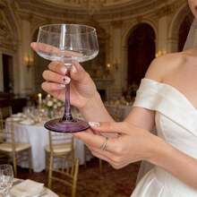 1个/2个装紫罗兰色鸡尾酒杯，水晶高脚杯，创意高端美学马提尼杯，鸡尾酒/葡萄酒杯 - 查看 3