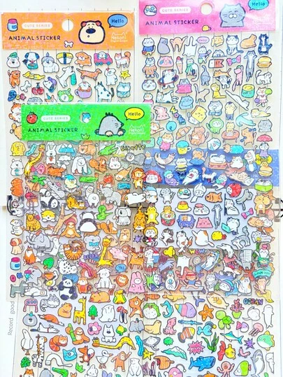 แพ็คสติกเกอร์สัตว์ 3 มิติสุดน่ารัก, สติกเกอร์กันน้ำเงางามธีมสัตว์เลี้ยงและสวนสัตว์ Kawaii, เหมาะสำหรับสมุดไดอารี่, อัลบั้ม, เคสโทรศัพท์ DIY, ชุดของขวัญเครื่องเขียน, เหมาะสำหรับเด็กและวัยรุ่น, ของตกแต่งบ้าน, ของตกแต่งงานปาร์ตี้, ของขวัญวันเกิด, ของขวัญวันหยุดต่างๆ, สินค้าแฟชั่น, DIY, เหมาะสำหรับมอบให้เพื่อนหรือคู่ค้า, พิธีจบการศึกษา - พิธีเปิด, ของขวัญเปิดเทอม - ของขวัญจบการศึกษา, ของขวัญวันวาเลนไทน์, สติกเกอร์ตกแต่ง, สิ่งจำเป็นสำหรับการเปิดเทอม