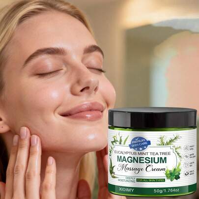 Xioimy 这款50克镁霜能够滋养关节周围的肌肤。它蕴含透明质酸、薰衣草和泛醇等成分，可提供深层保湿。它吸收迅速，可用于颈部、肩部、肘部、背部和膝盖。