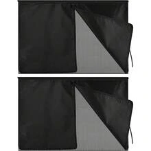 1/2pcs Magnetic Double-Layer Car Window Sunshade, Suitable For Side Windows, Privacy Full/Half Blackout Options, Front & Rear Window Curtain Protection - A - View 8