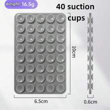 2pcs Silicone Suction Cup Phone Case Stand. Double-Sided Suction Cup, Multiple Textures & Colors Available, Silicone Suction Cup, Double-Sided Phone Suction Cup, Portable Movable Phone Stand, Phone Holder, Thickened Version - Double-sided Thickened - View 10