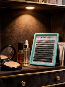 240 Stück DIY Wimpernverlängerungs-Set, 40D (8-18)mm natürliche flauschige Büschel-Wimpern, D-Curl natürlich gekräuselt, einfache DIY Wimpernverlängerung für Anfänger, C/D gemischte Länge, Salon-Niveau Effekt zu Hause, voluminöse Büschel-Wimpern, weich & leicht, geeignet für Alltag & Party - D - Übersicht 11