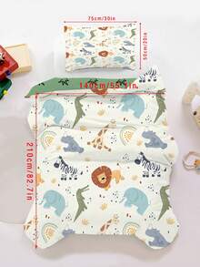 2/3pcs Soft Children's Duvet Cover Set, Bohemian Style Animal Pattern Bedding, Colorful Jungle Print Bedding Set, Suitable For Children's Bedroom All Seasons (Twin/Full/Queen Size) - Multicolor - View 9