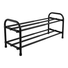 Expandable Shoe Rack 2-Tier Metal Shoes Shelves For Front Door Entrance For Entryway Closet Doorway Black - 黑色 - 查看 7
