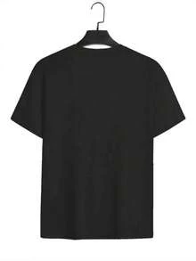 Camiseta de moda de primavera y verano nueva, estilo casual de verano, vintage, clásica, de algodón, con diseño de póker, camiseta divertida para hombre, nunca te rindas en ganar y perder, ropa urbana. - Negro 13 - Ver 2