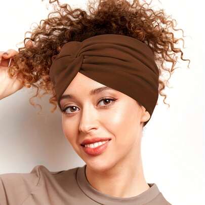 Set Of 3 Women'S Headbands Suitable For Hairstyling, Securing Hair,Exercising, And Everyday Use. Vintage-Style Wide African TurbanWraps