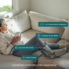 HoMedics Modulair Compression Foot Wrap Massager – Overlapped Compression Therapy With 4 Programs, Adjustable Intensity, Heat Settings, (Battery Sold Separately) - Con lăn kép - Xem 3