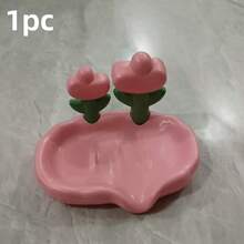 1 pezzo Portasapone in plastica portatile senza foratura, adatto per bagno e lavandino d'hotel per contenere sapone fatto a mano - A - Visualizzare 10