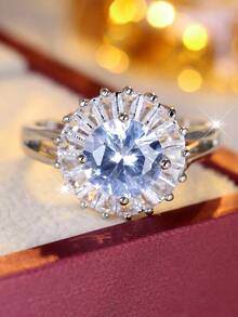 1 pieza Anillo con diseño minimalista de girasol, lujo de nicho, adecuado para uso diario y como regalo - anillo - Ver 14