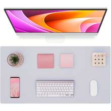 Large Size PU Leather Desk Pad, Office Desk Mat, Anti-Slip Mouse Pad, Waterproof Writing Board, Suitable For Office And Home - A - View 63