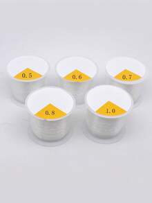 1 Cuộn dây thun acrylic trong suốt bền chắc, đường kính 0.5-1.0mm, thích hợp để tự làm vòng tay và xâu hạt. - Trong sáng - Xem 1