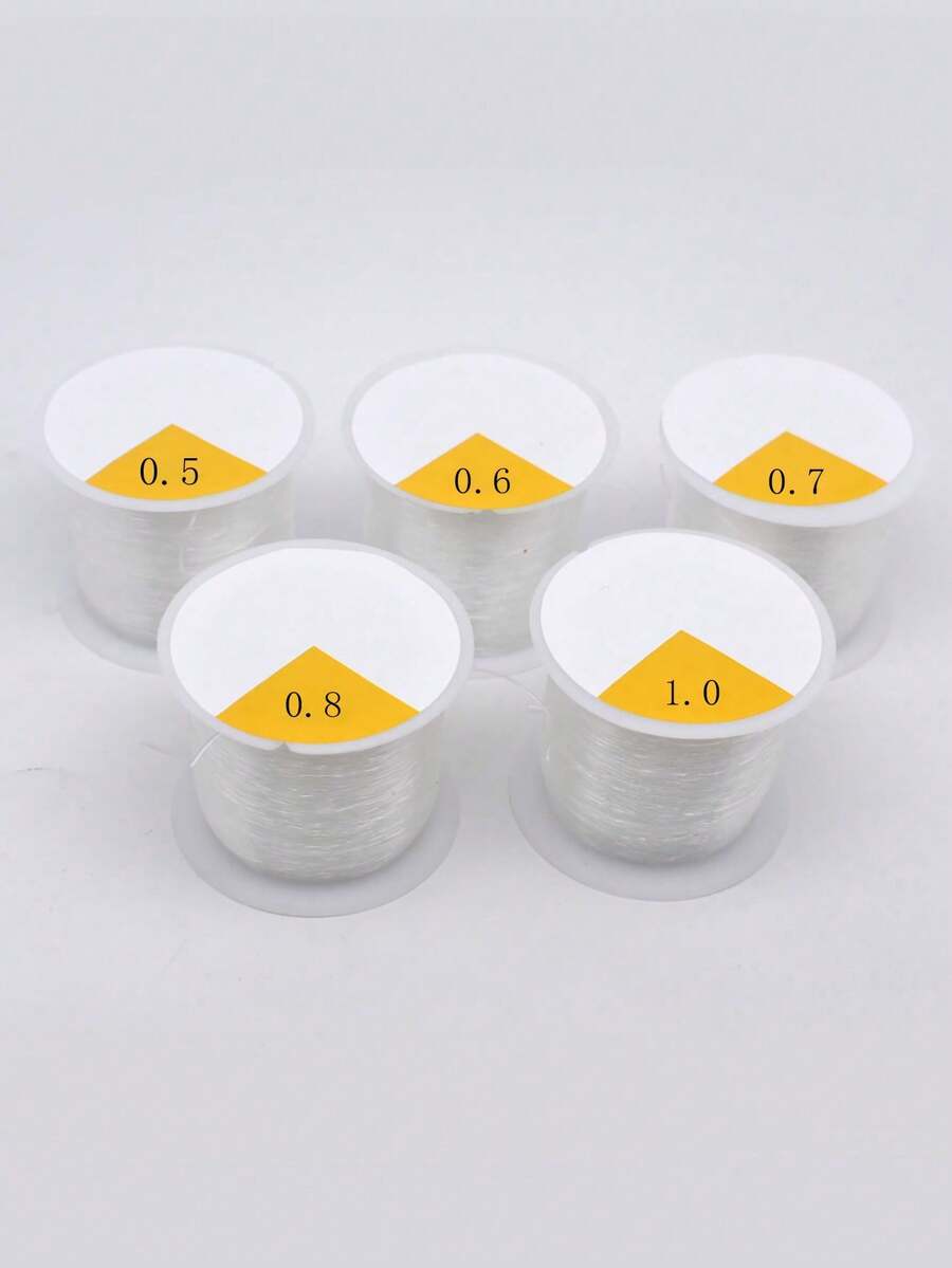 1 Cuộn dây thun acrylic trong suốt bền chắc, đường kính 0.5-1.0mm, thích hợp để tự làm vòng tay và xâu hạt. - Trong sáng - Xem 1