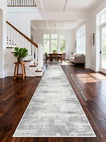 1PC Light Grey Rugs,Modern Minimalist Style, Crystal Velvet Jelly Base Runner Rug,800gsm, Non-Slip Backing, Area Rug, Mat For Living Room, Carpet For Bedroom, Machine Washable Low-Pile, Kitchen Hallway Dining Office, All-Season - Light Grey - View 17