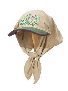Gorro tipo bandana de secado rápido, gorro triangular bordado de estilo pastoril lindo para protección solar - A - Ver 5