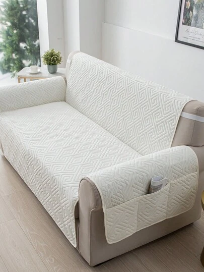 1 tấm bọc ghế sofa bền chắc, dễ vệ sinh, thân thiện với thú cưng, thiết kế chần hình thoi, phù hợp với ghế sofa 1/2/3 chỗ ngồi, thoáng khí suốt bốn mùa, bọc ghế sofa hiện đại có túi bên hông.