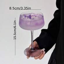 1个/2个装紫罗兰色鸡尾酒杯，水晶高脚杯，创意高端美学马提尼杯，鸡尾酒/葡萄酒杯 - 查看 4