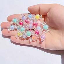 50pcs Colorful Candy Shaped Acrylic Beads For DIY Bracelet Necklace Making - 彩色 - 查看 6